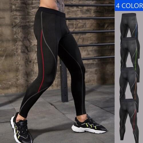 Mens Tights Compression Sport Pants Men Running Gym Leggings Training and Joggings Leggings Soccer Tights Sports Pants for Men