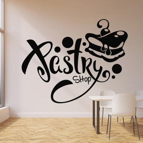 Wall Decal Dessert Cream Bakehouse Pastry Shop Confectionery Food Interior Decor Vinyl Window Stickers Creatives Wallpaper Q502