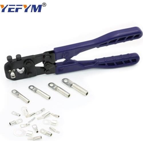 Bare Termianl DT/SC/OT/UT Crimping Tools YE-120T Can Screw Adjustable 8 Gears Size Range 10-120mm2 high strength Cable Pliers