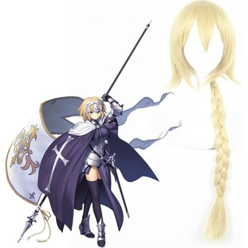 Hot Anime Fate/Apocrypha Cosplay Wigs Joan Of Arc Cosplay Heat Resistant Synthetic Wigs Halloween Carnival Party Women Wigs
