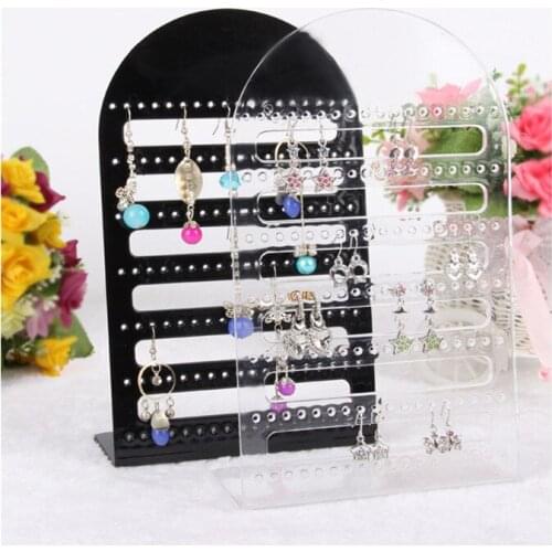 48 Holes Factory Sale Plastic Earrings Display Stand or Convenient Jewelry Holder Show Case Tool Rack Organizer Wholesale