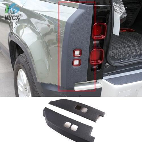 Fit For Land Rover Defender 110 130 2020 Car Styling ABS Black Car Rear Light Frame Stickers For Defender Car Accessories