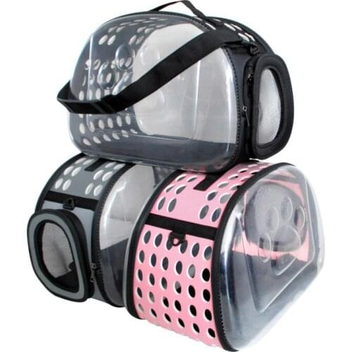 Transparent cat bag foldable pet backpack dog supplies out carry bag pet bag pet supplies cat dog backpack dog stuff