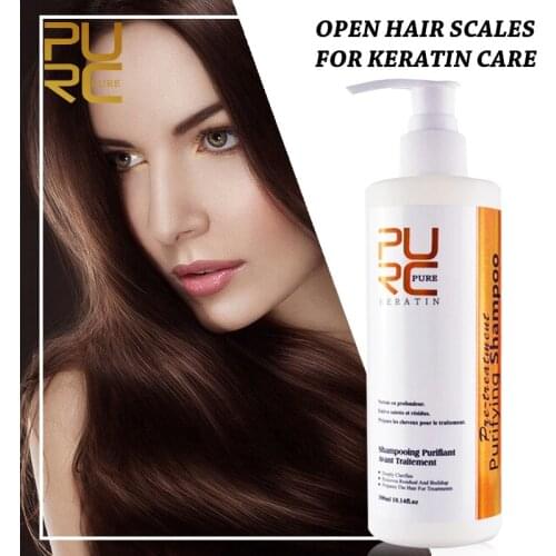 PURC Straighten Hair Before Keratin Shampoo Deep Cleaning Purifying Shampoo 300ml Hot Sale Hair Products Keep Hair Suppleness