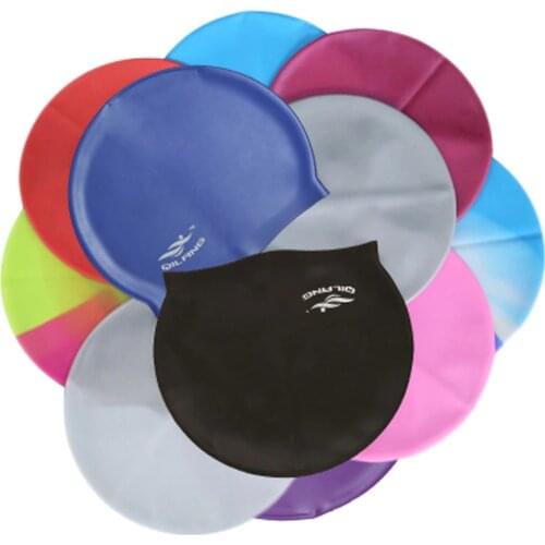 New Women Men Waterproof Flexible Silicone Gel Ear Long Hair Protection Swim Pool Swimming Cap Hat Cover for Adult Children Kids