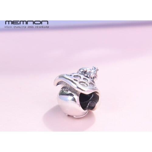 2019 New autumn Silver Mushroom Frog Charms 925 sterling Silver bead fit Bracelet Necklace DIY for women Memnon fine Jewelry