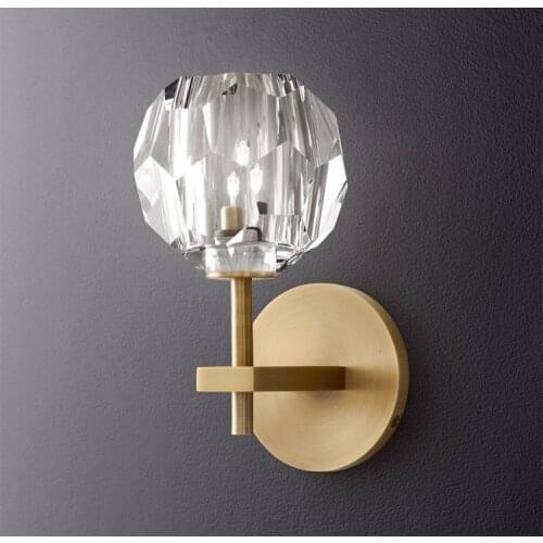 Modern Led Wall Light Noble Crystal Villa Hall Bar Kitchen Light Romantic Hotel Room Wall Sconce Lighting Free Shipping