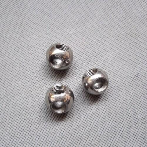 Steel ball with 2pc m10 inner tooth connector adapter lighting hardware fittings accessories customized
