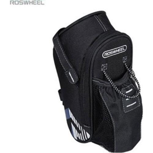 ROSWHEEL Bicycle Bag Rainproof Saddle Bag Outdoor Cycling Mountain Bike Back Seat Tail Pouch Maintenance Tool Bags With Light