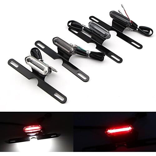 License Plate LED Light MOTO For SUZUKI GSR 400 600 750 GSX1300R HAYABUSA B-KING Universal Motorcycle Accessories