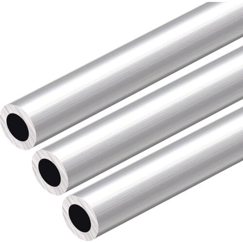 Uxcell 6063 Aluminum Round Tube 300mm Length 20mm OD 12mm Inner Dia Seamless Aluminum Straight Tubing 3 Pcs