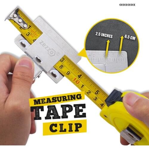 Zezzo® Measuring Tape Clip Measure Locate Accurate Calibration Tool Convenient Multifunctional Tape Decoration Dropshopping