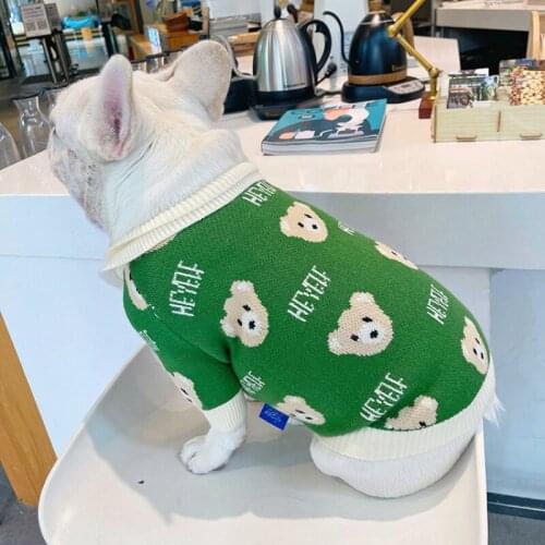 Dog Sweater Winter Pug Dog Clothes French Bulldog Costume Coat Outfit Garment Poodle Schnauzer Shiba Inu Clothing Apparel