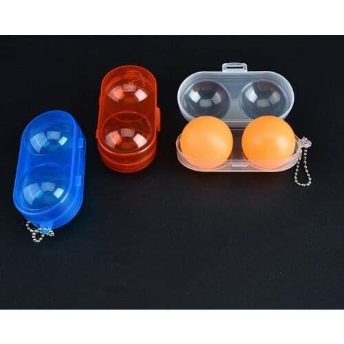 1PCS Table Tennis Ball Container Box Case 3 Colors 10x5x4cm Plastic Ping Pong Ball Storage Box Table Tennis Accessories
