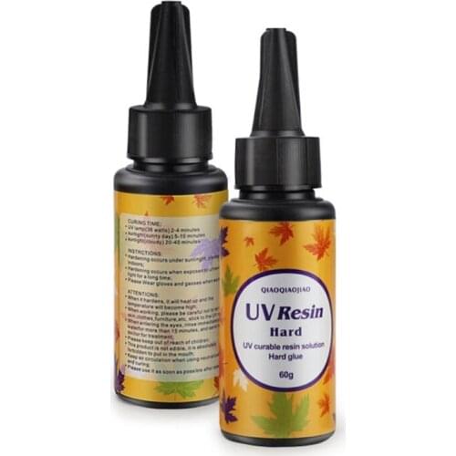 15g 25g 60g 100g 200g UV Resin Hard Type Crystal Clear Glue Ultraviolet Curing Epoxy Crafts Jewelry Making DIY Accessory