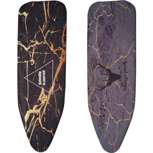 2Pcs 140X50CM Fabric Marbling Ironing Board Cover Protective Press Iron Folding for Ironing Cloth Guard Protect - 4 & 5