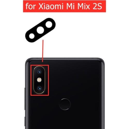 2pcs for Xiaomi Mi Mix 2S Main Back Camera Glass Lens Rear Camera Glass with 3M Glue for Xiaomi Mi Mix 2S Repair Spare Parts