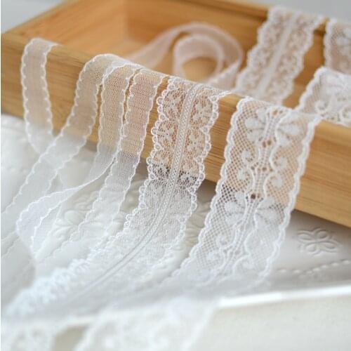 3 Meters 3 Styles Ivory Lace Ribbon Tape Border Lace Trim Fabric DIY Embroidered Craft Clothing Wedding Sewing Decoration