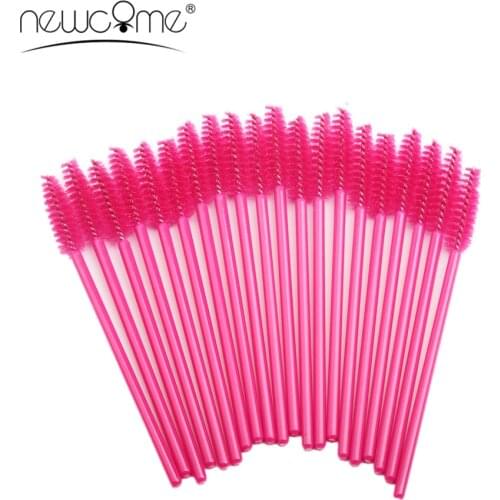 50/100PC Eyelashes Brush False Eyelash Brush,Mascara Eyelash Makeup Brush,Mascara Wand Disposable Brushes for 3D Volume Eyelash