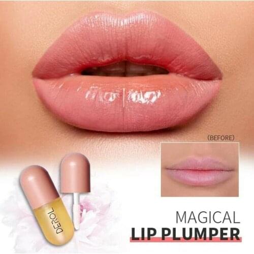 5ml Instant Volumising Lips Plumper Repairing Reduce Lip Fine Lines Mask Long Lasting Moisturizer Care Lip Oil Sexy Plump Serum