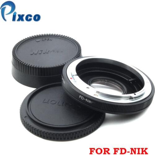 PIXCO For FD-Nik Mount Adapter Work For Canon FD Lens TO Nikon Camera (optic glass)