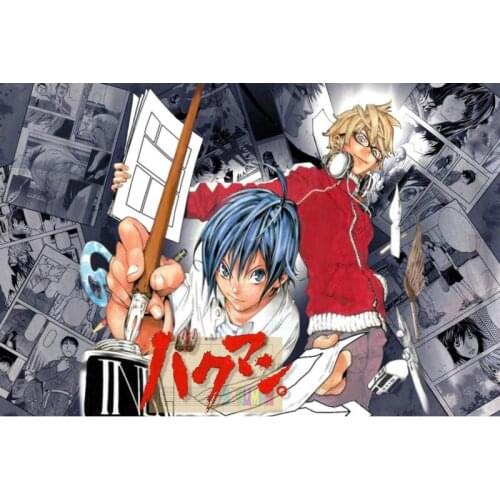 Living Room Decor stores bakuman animu media Poster 27x40cm Canvas Silk