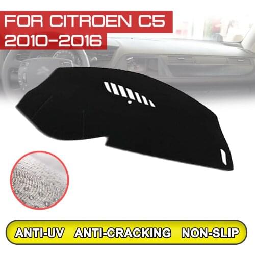 For Citroen C5 2010 2011 2012 2013 2014 2015 2016 Car Dashboard Mat Anti-dirty Non-slip Dash Cover Mat UV Protection Shade