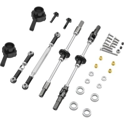 Upgrade Steel Gear Front & Rear Bridge Axle Gear Steering Cup Kit for MN D90 MN99 MN99S 1/12 RC Car Spare Parts