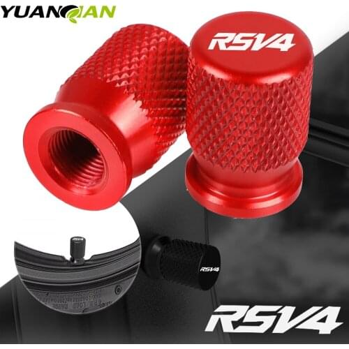 2pcs Motorcycle Accessories CNC Vehicle Wheel Tire Valve Stem Caps Covers Case For Aprilia RSV 4 RR RSV4 RS V4 FACTORY All Years