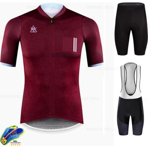 2021 Pro Team Raudax Mens Cycling Jersey Cycling Clothing Quick Drying Racing Sport Mtb Bicycle Jersey Bike Uniform Triathlon