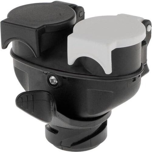 13 Pin to 7 Pin Euro Trailer Towing Caravan Dual Socket Plug Adapter Connector