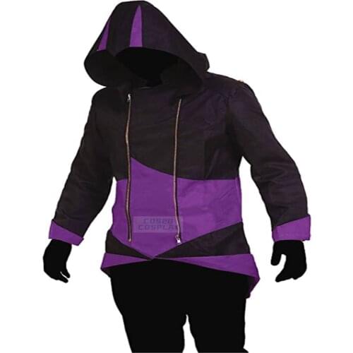 Assassins Creed Cosplay Adult Hooded Jacket Jacket Edward Assassins Creed Halloween Costume
