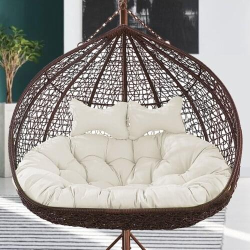Hanging Basket Chair Cushions Egg Hammock Thick Nest Back Pillow for Indoor Outdoor Patio Yard Garden Beach Office