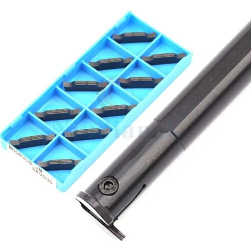 MGIVR2520 Robust and durable inner diameter grooving arbor+MGGN Precision grinding finishing carbide CNC grooving cutting insert