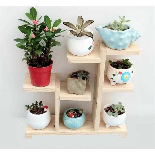 Huerto Urbano Madera Ladder Rak Bunga Plantenrekken Living Room Rack Dekoration Stojak Na Kwiaty Balcony Flower Plant Shelf