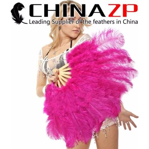 Order Extra Money To CHINAZP Feathers Customized Available Fluffy Ostrich Marabou Feather Fan Dance Showgirl Costume