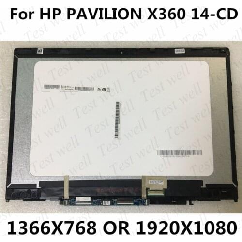 For HP Pavilion 14-CD 14-dd 14-cd0003la 14-cd1029la 14-cd0014la 14-cd0007la 14-cd0008la LCD with Touch Screen Digitizer Assembly