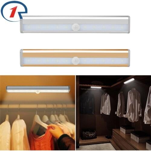 ZjRight Energy saving Auto Motion Sensor 10LED Light Wireless PIR cabinet Kitchen bedroom lamp Wardrobe indoor Stair night light