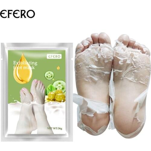 1Pcs Dead Skin Remover Foot Mask Exfoliating Feet Mask Socks For Pedicure Peeling Heels Foot Mask Peeling Feet Masks Care 210