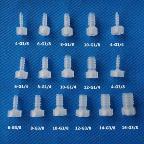 10pcs 1/8"1/4" Straight Connector Female Thread Pagoda Connectors for Aquarium Fish Tank Adapters Home Garden Supplies