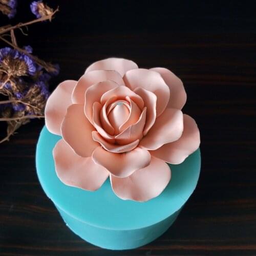 3D flower molds silicone soap mold flower shape mold for soap making DIY handmade cake decorations cake tools resin clay mold