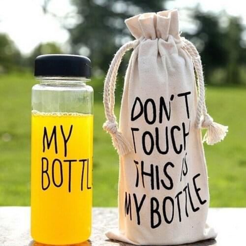 500ML Portable Sport Camping Cycling Travel Plastic Juice Water Bottle Fashion Large Capacity Bottles Heat Resistant Bottle