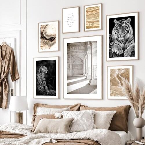 Animal Prints Abstract Landscape Poster Canvas Wall Art Painting Nordic Home Decoration For Interior Sofa Bedroom Decor Pictures