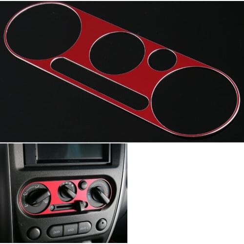 Aluminium Silver Air Condition Switch Knob Panel Cover Trim Frame Decoration Fit For Suzuki Jimny 2007-2016 Accessories Styling