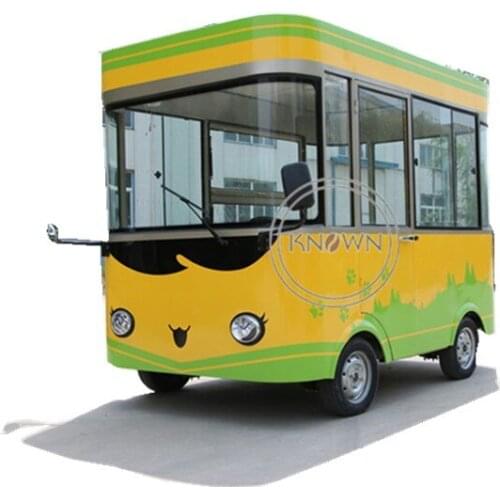 Electric or no-power customized food cart trailer food truck