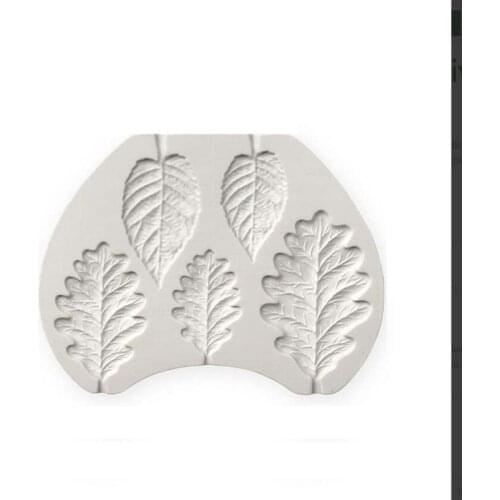 Blackberry and Oak Leaf Liquid Silicone Mold, Sugar Turning Clay Drop Molding Tool Q033