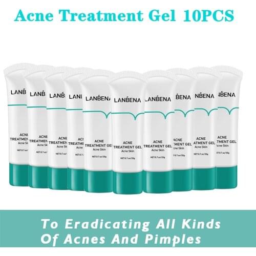 LANBENA Acne Treatment Gel Remove Blackheads Pimples Gel Face Clean Effective Fade Marks Scars Refreshing Repair Damaged Skin