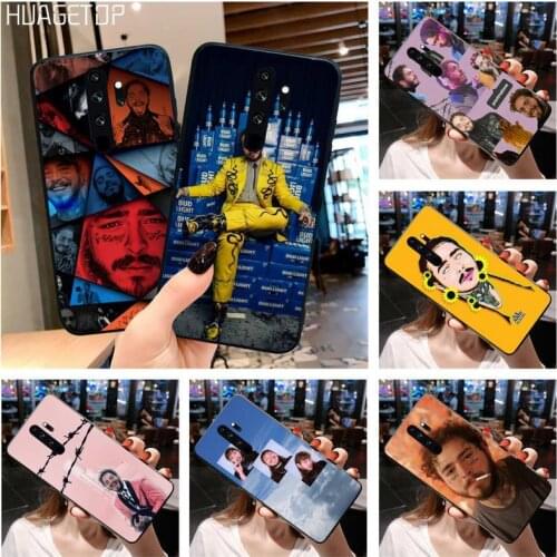 HUAGETOP Post Malone Black Cell Phone Case for Redmi Note 9 8 8T 8A 7 6 6A Go Pro Max Redmi 9 K20 K30 Pro