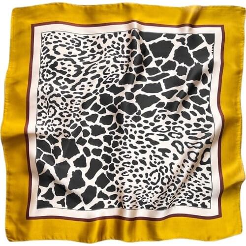 70*70cm Fashion Neckerchief Women Luxury Scarf Small Shawl Wrap Headband Hijab suqare female girl silk Scarves Pashmina Bandana