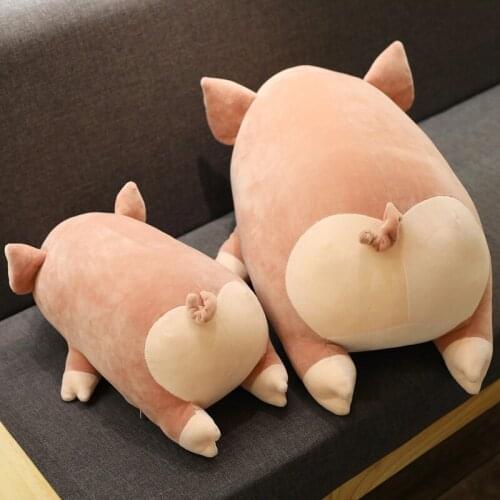 Squishy Pig Stuffed Doll Plush Piggy Toy Animal Soft Warmer Pillow Blanket Kids Baby Juguetes Children Plush Toys BK50WJ